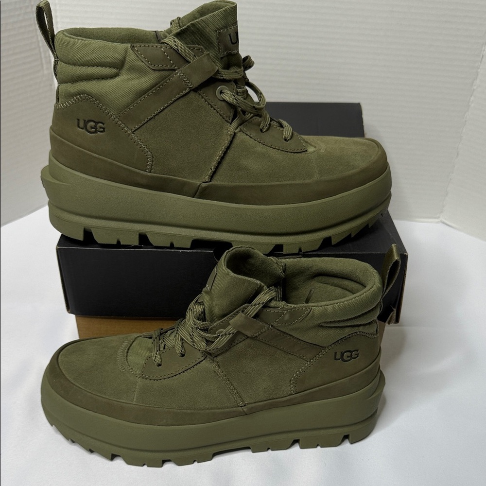 UGG Forest Green Lace-Up Boots